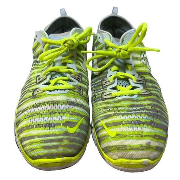 Nike Free 5.0 TR Green/Yellow/Grey Sneaker Running Shoe 629832-401 Size 7.5 - Picture 2 of 5